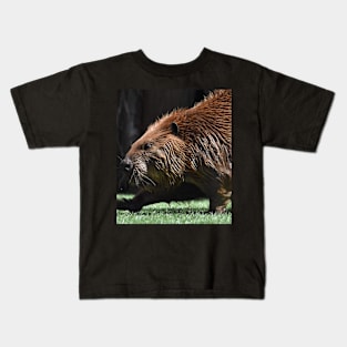 North American Beaver Kids T-Shirt